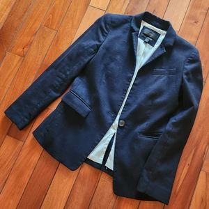J.crew Regent Blazer Dark Blue Wool